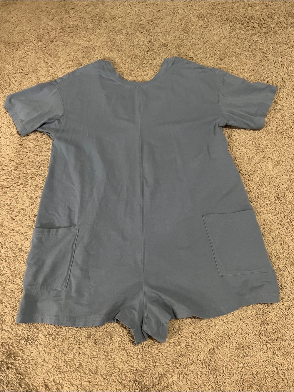 Blue Short Romper